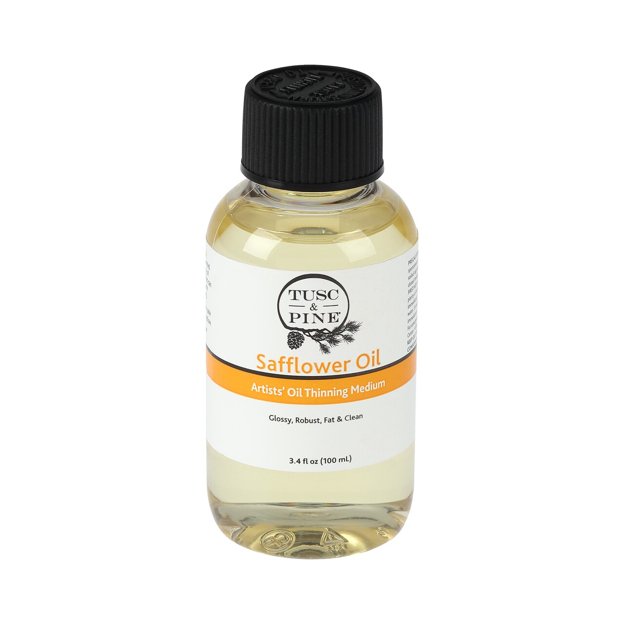 Tusc & Pine Purified Safflower Oil for Painting - Professional Artists' Paint Medium, Enhance Flow & Translucency, Solvent Free Thinner, Refined in Small Batches in North Carolina